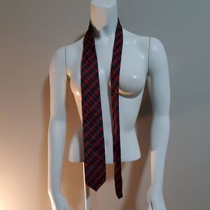 Gant Red & Green Plaid Tie